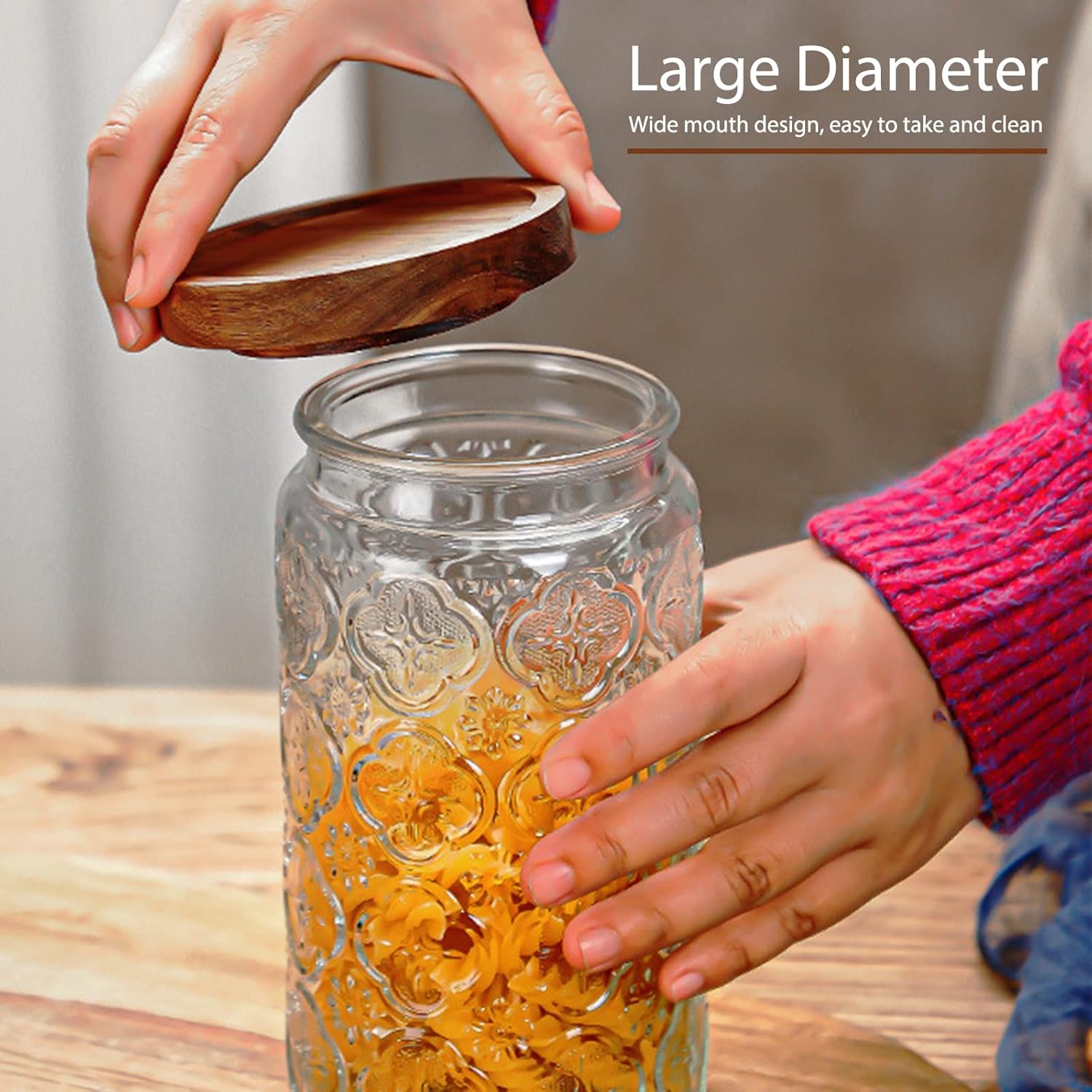 35oz/1000ml Glass Storage Jars - Food Storage Glass Containers recensie en prijs