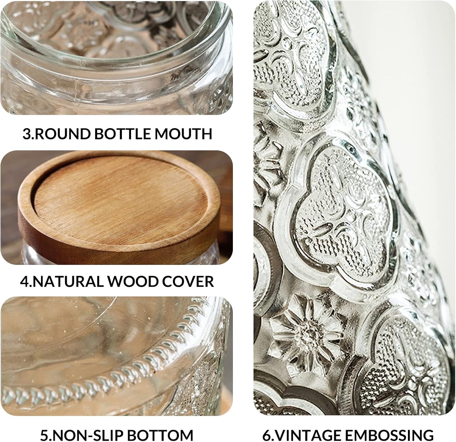 35oz/1000ml Glass Storage Jars - Food Storage Glass Containers recensie en prijs