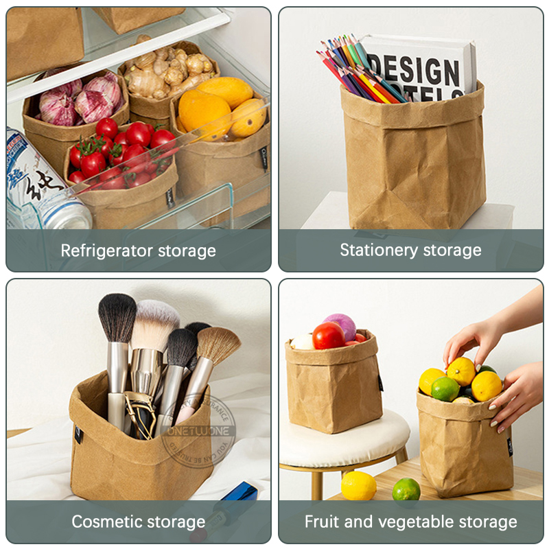 Kraft Paper Bag Washable Paper - Food Storage Reusable Bags recensie en prijs