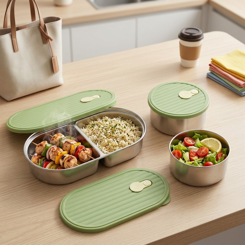 Microwavable 304 Stainless Ste - Food Storage Safety recensie en prijs