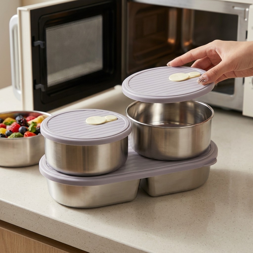 Microwavable 304 Stainless Ste - Food Storage Safety recensie en prijs