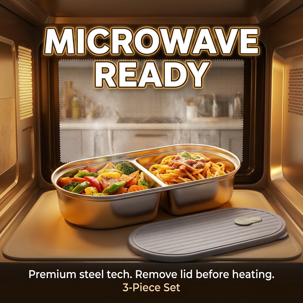 Microwavable 304 Stainless Ste - Food Storage Safety recensie en prijs
