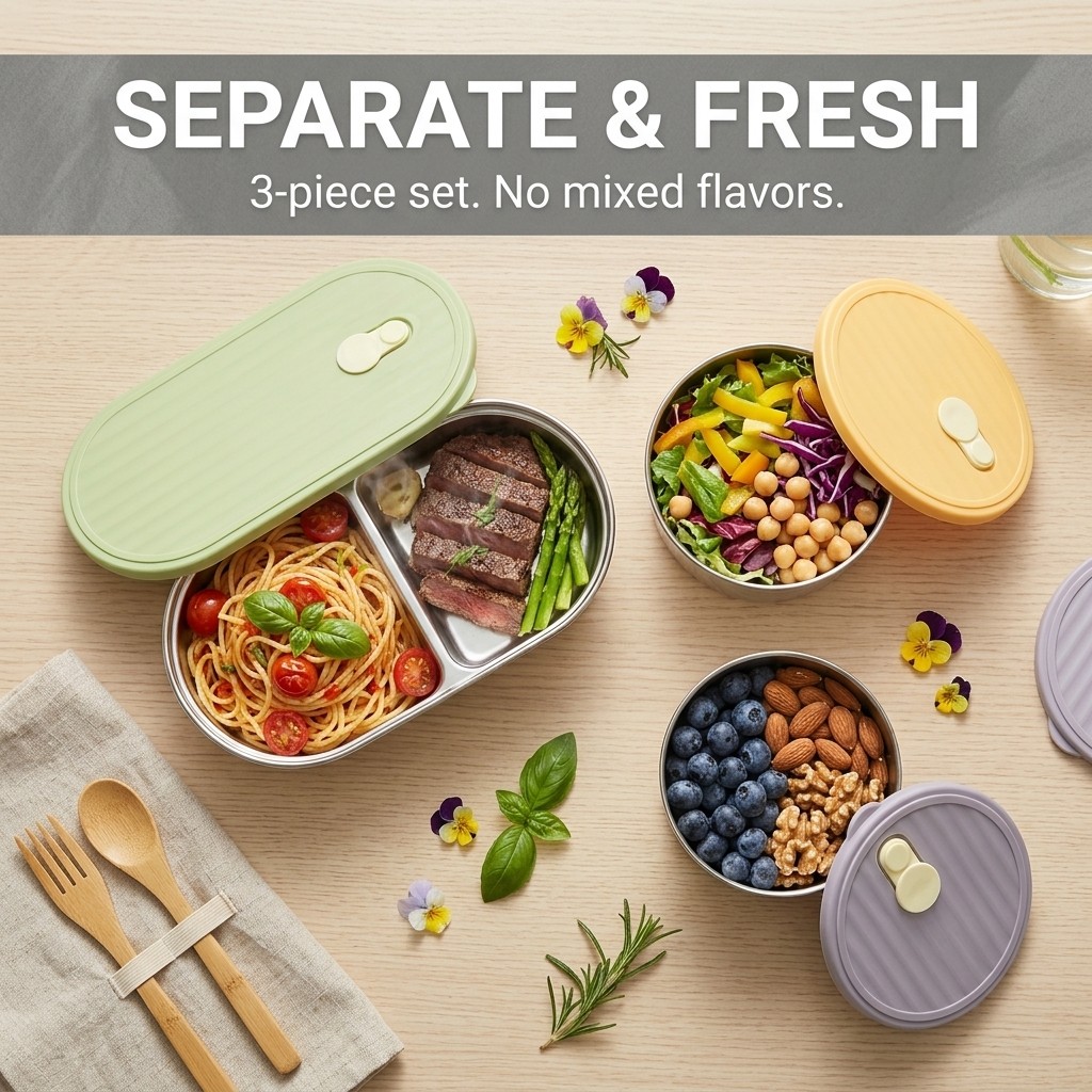 Microwavable 304 Stainless Ste - Food Storage Safety recensie en prijs