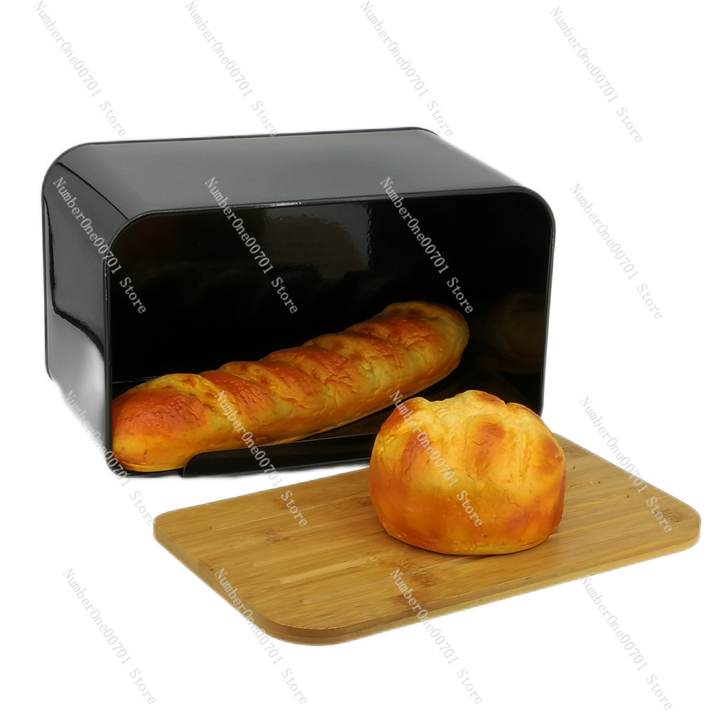 Kitchen Bread Box with Bamboo  - Food Storage Box Stainless Steel recensie en prijs