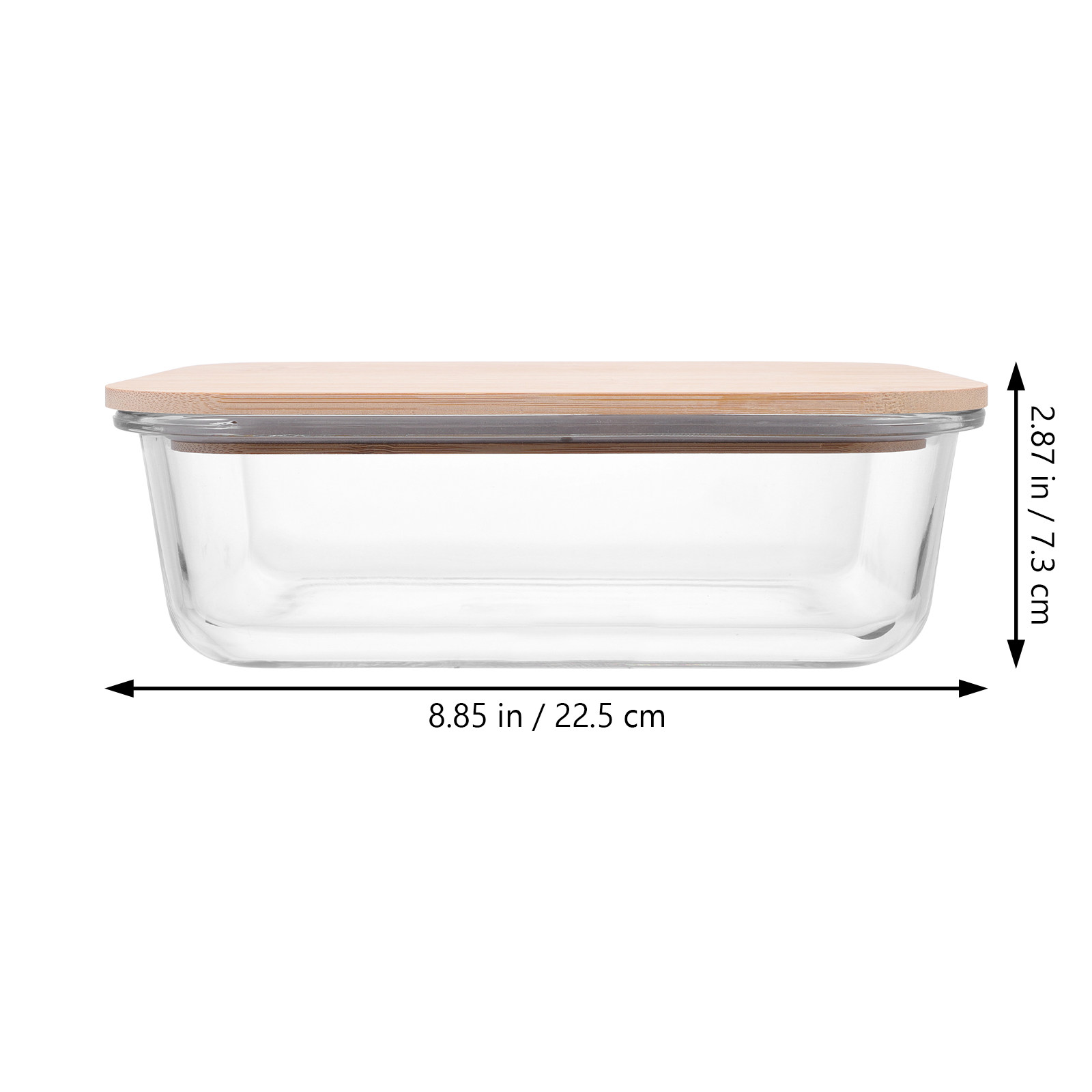 Bamboo Wood Lid Glass Food Con - Food Storage Glass Containers recensie en prijs