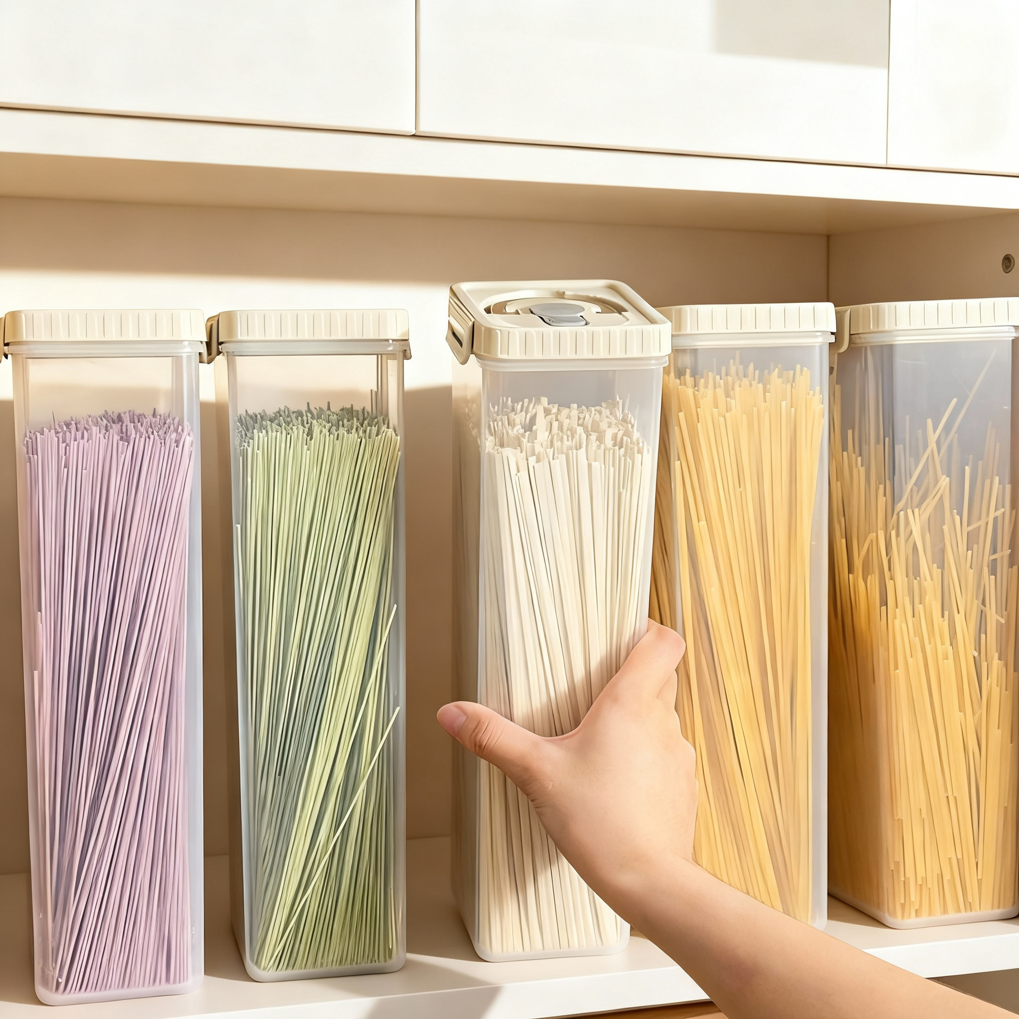 Noodles Sealed Storage Box Wit - Food Storage Design recensie en prijs