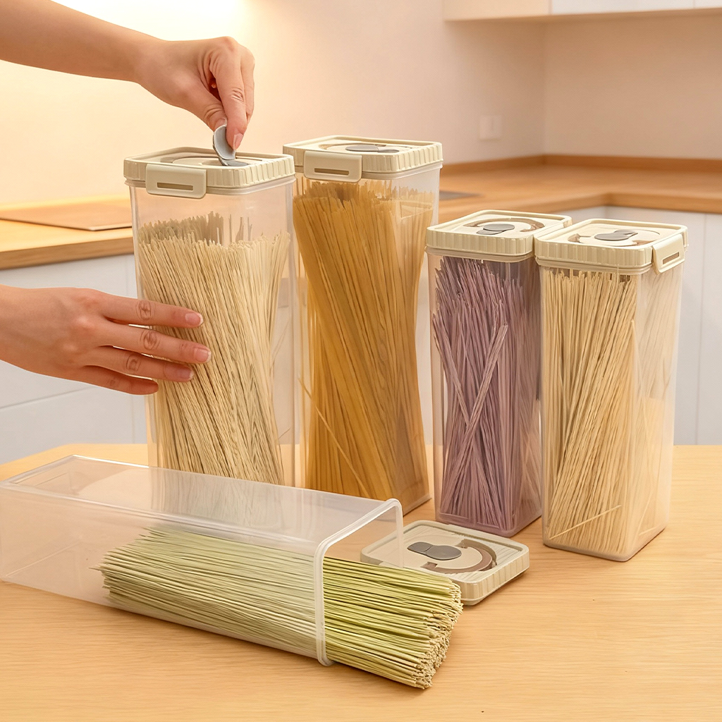 Noodles Sealed Storage Box Wit - Food Storage Design recensie en prijs