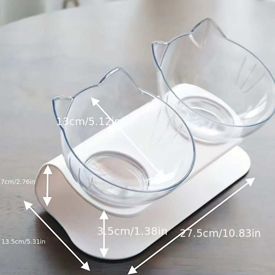 Pet Cat Bowl with Tilted Mouth - Food Storage Safety recensie en prijs