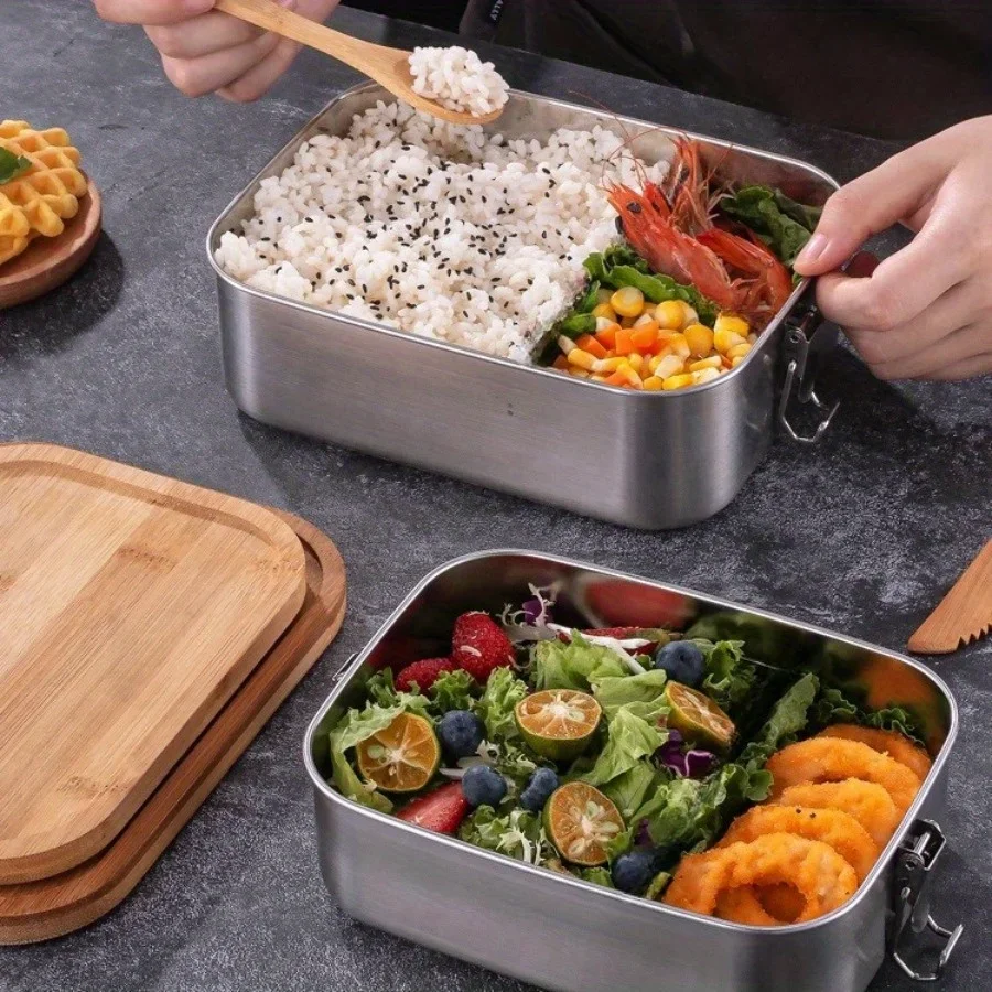 New 304 stainless steel bamboo - Food Storage Box Stainless Steel recensie en prijs