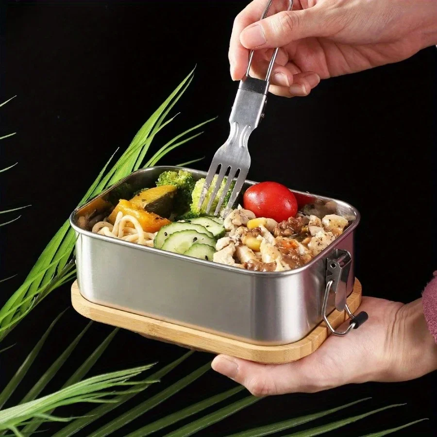 New 304 stainless steel bamboo - Food Storage Box Stainless Steel recensie en prijs