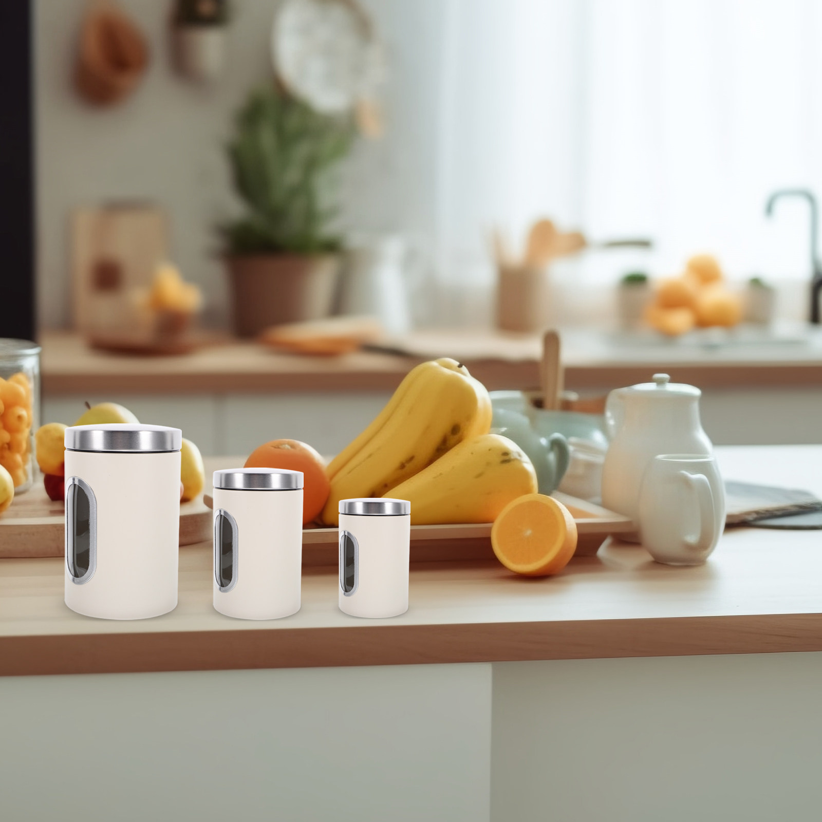 3Pcs Storage Jar Set Airtight  - Food Storage Pantry recensie en prijs