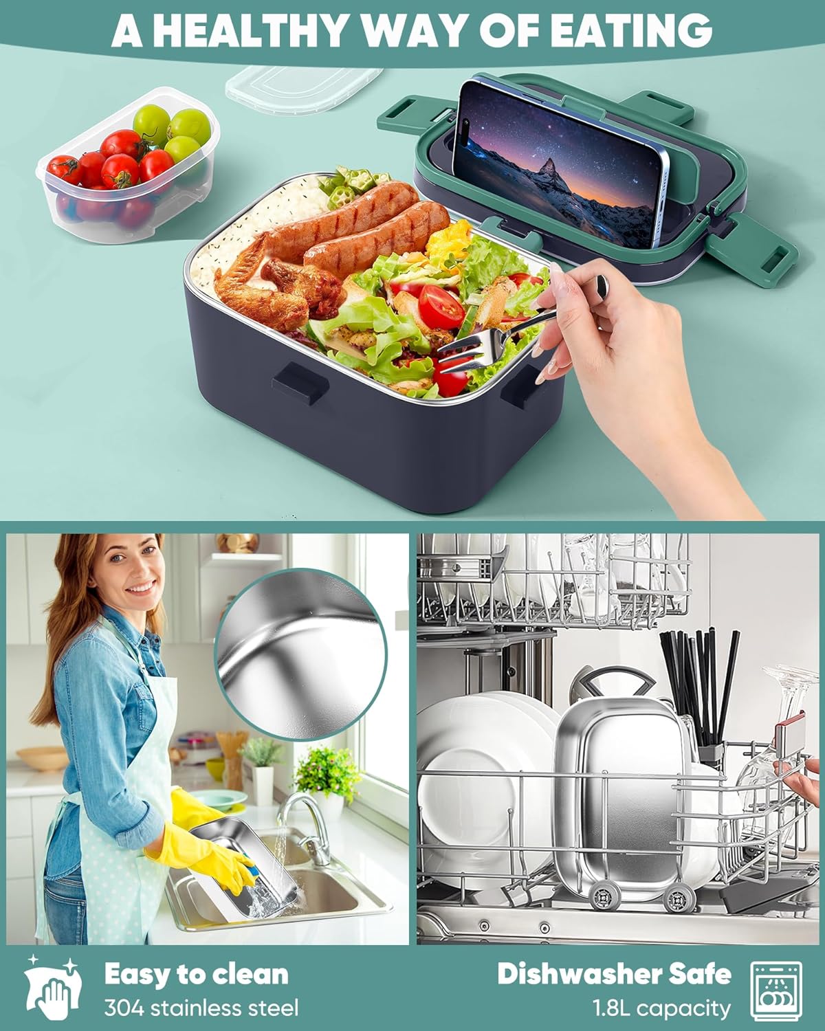 2025 New Non-Water-Filling Car - Food Storage Box Stainless Steel recensie en prijs