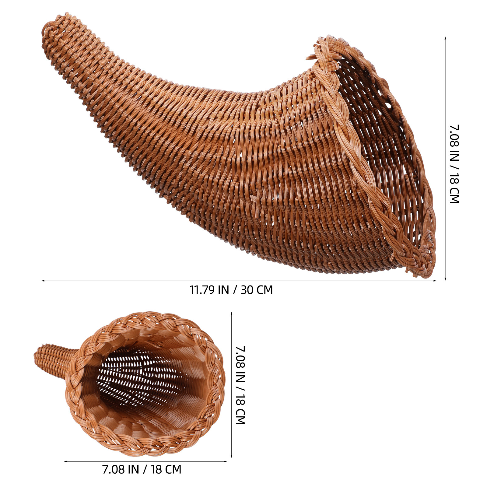 Small Cornucopia Basket Woven  - Food Storage Table recensie en prijs