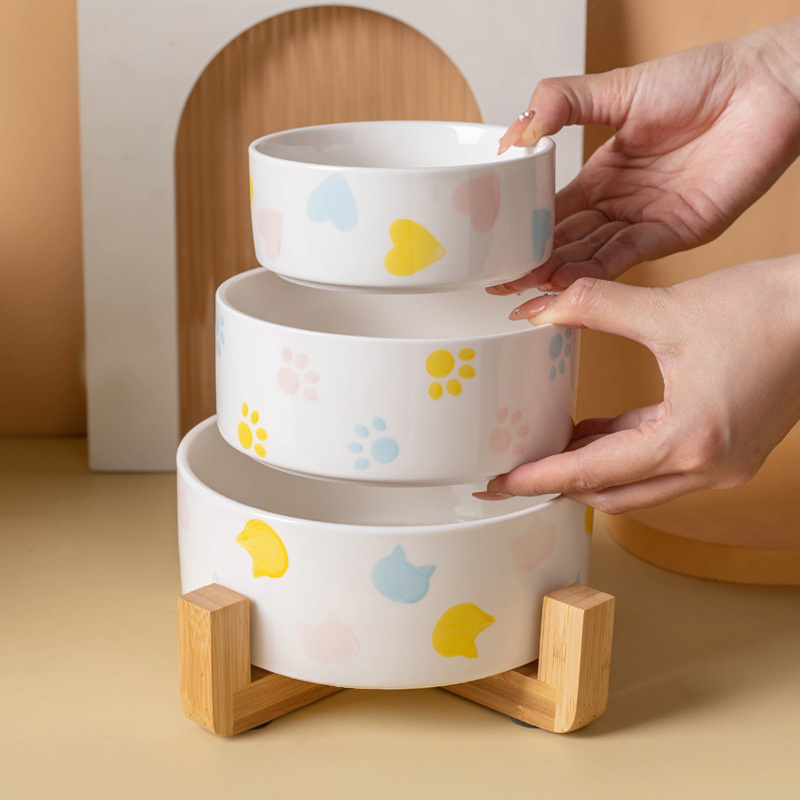 Ceramics Dog Bowl with Wood Ma - Food Storage Safety recensie en prijs