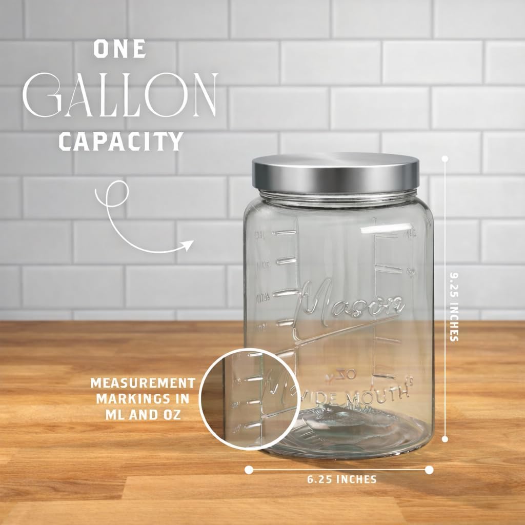 Extra Large    Jar - 1 Gallon  - Food Storage Glass Containers recensie en prijs