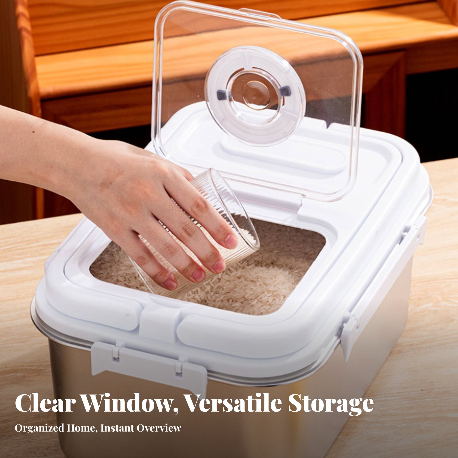 Stainless Steel Rice Bin Moist - Food Storage Box Stainless Steel recensie en prijs