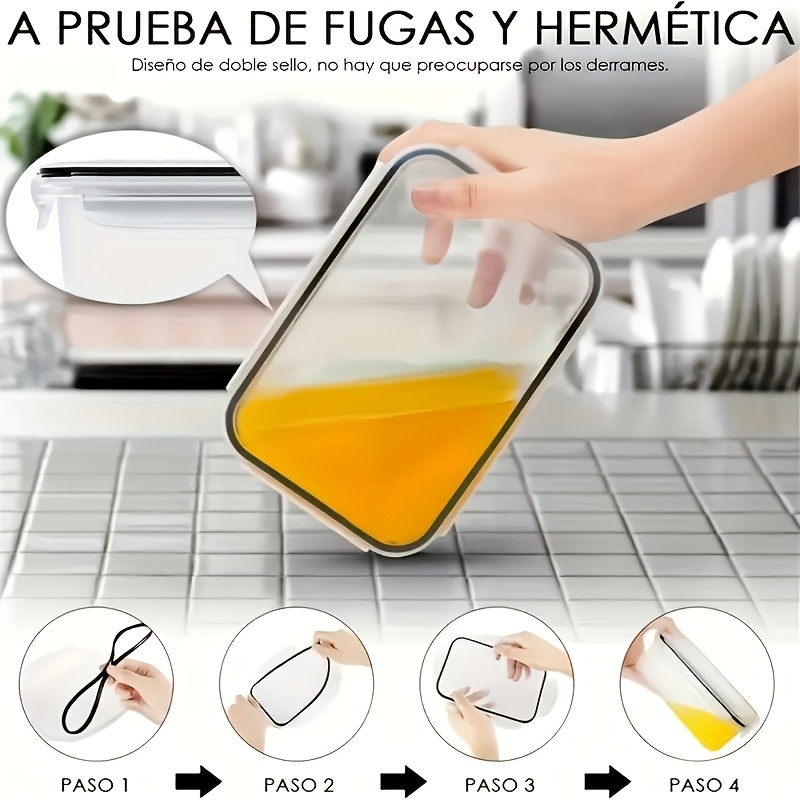 8Pcs Set Includes 4 Containers - Food Storage Design recensie en prijs