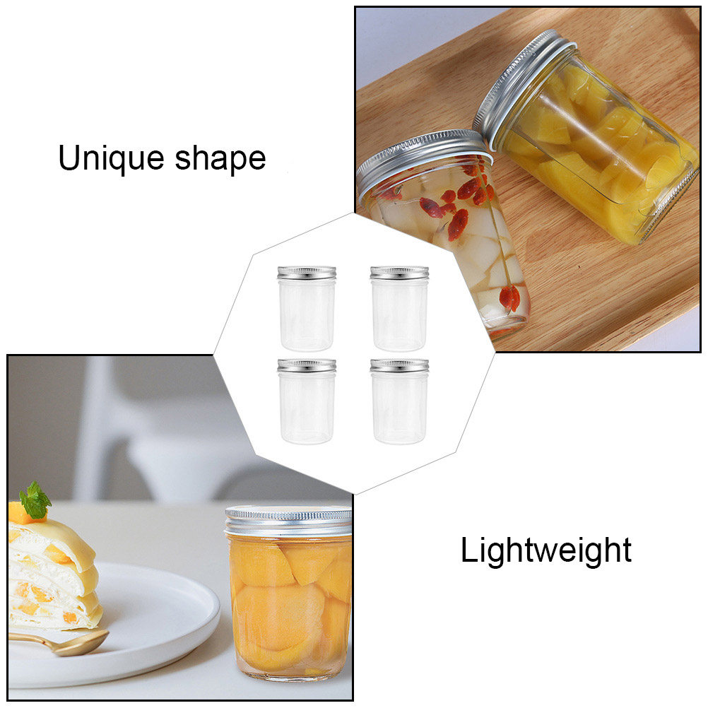 4Pcs Jam Canning Jars Glass Se - Food Storage Glass Containers recensie en prijs