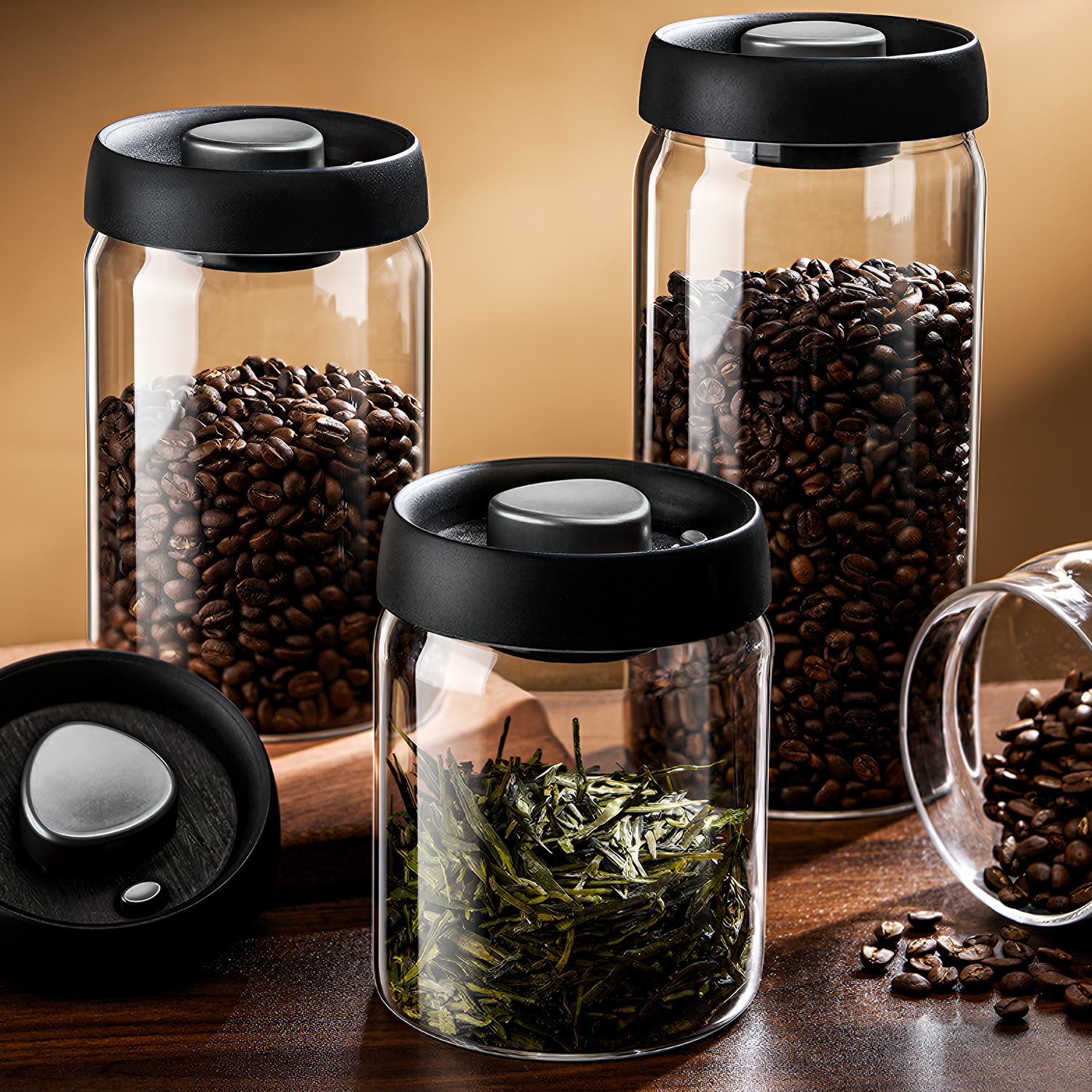 OANKR Vacuum Coffee Canister 5 - Food Storage Glass Containers recensie en prijs