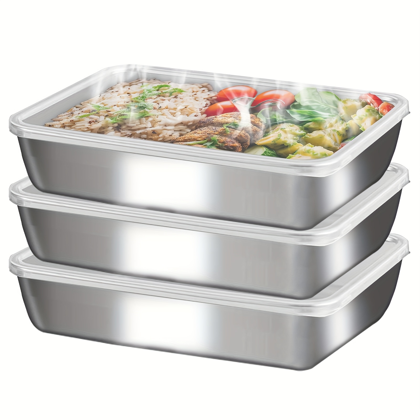 3pcs Stainless Steel Food Cont - Food Storage Box Stainless Steel recensie en prijs