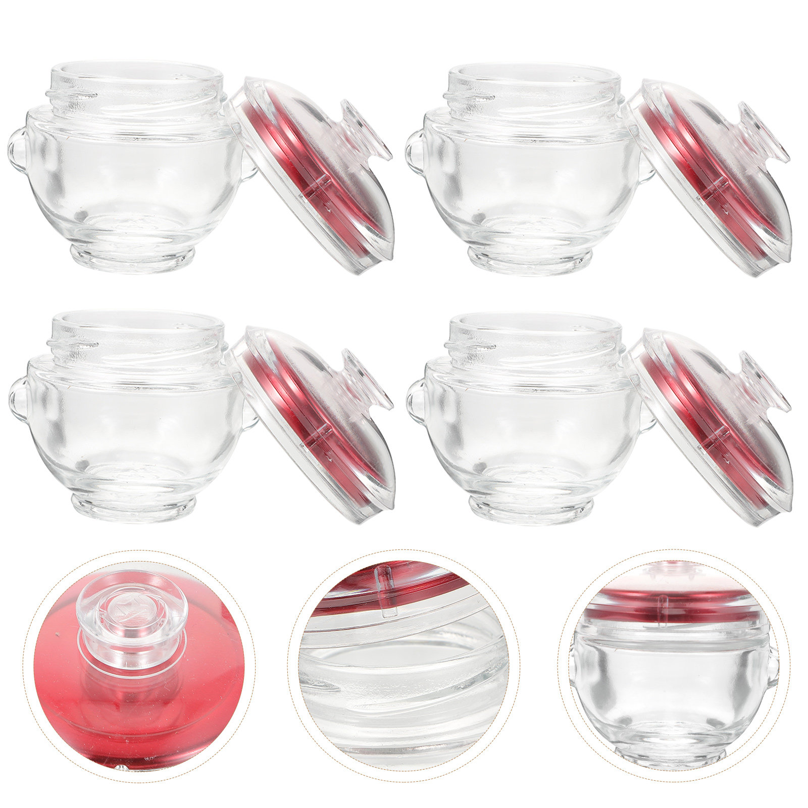 4Pcs Glass Cubilose Bottles Se - Food Storage Glass Containers recensie en prijs