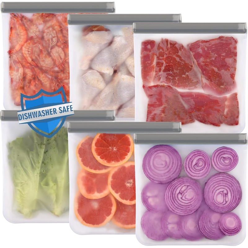 10-Pack Reusable Gallon Freeze - Food Storage Reusable Bags recensie en prijs