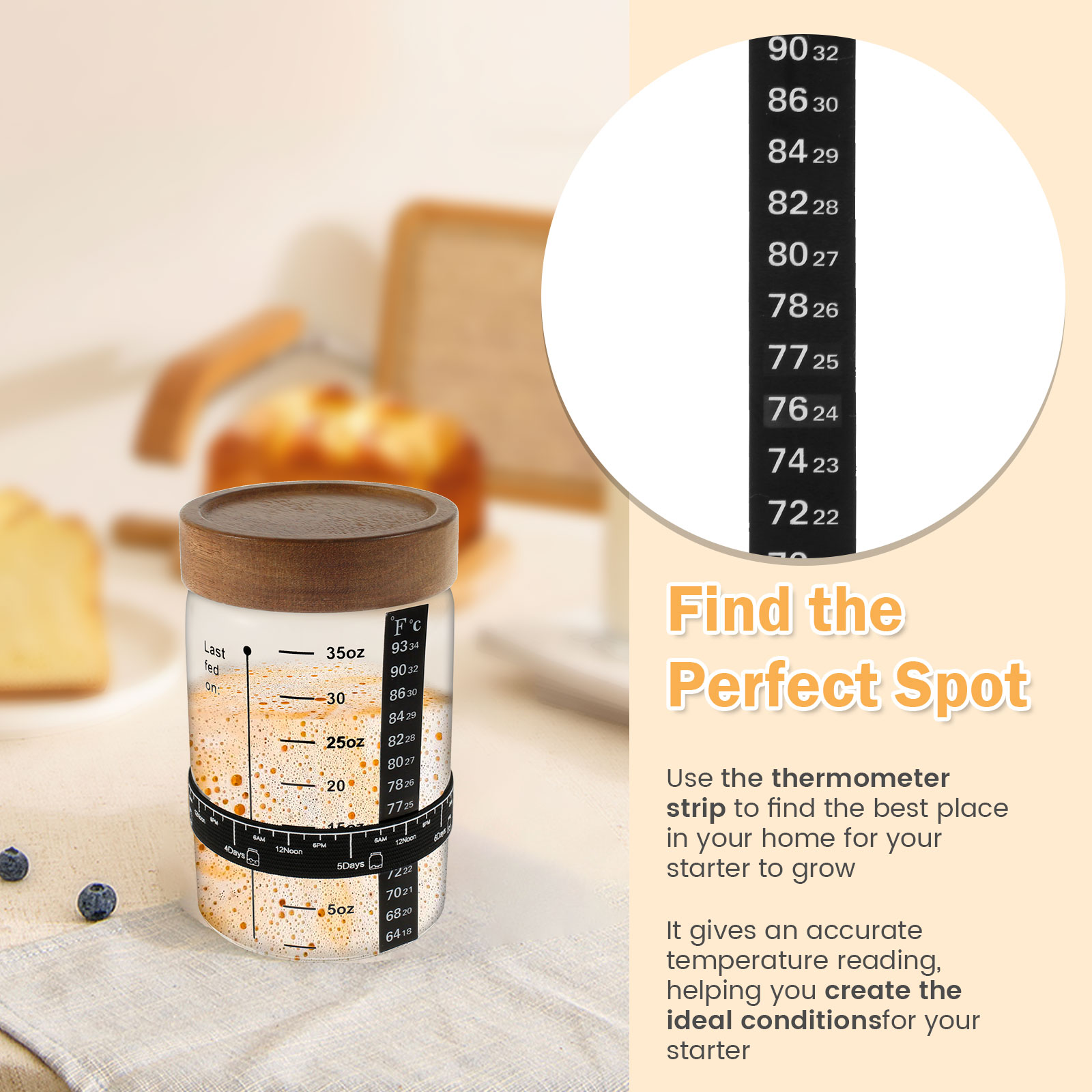 Sourdough Starter Jar Kit 1000 - Food Storage Tank recensie en prijs