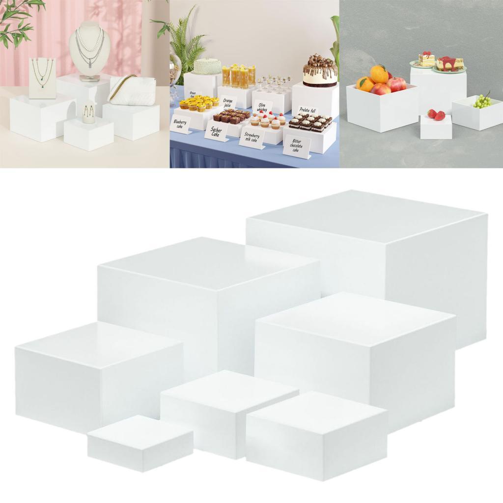 7 Pieces Acrylic Cube Display  - Food Storage Table recensie en prijs