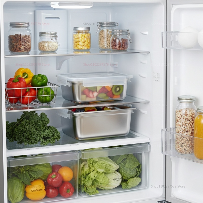 Plate Stainless Steel Food Con - Food Storage Box Stainless Steel recensie en prijs