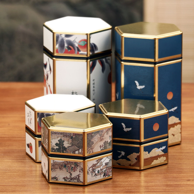 Creative Hexagonal Teapot Tin  - Food Storage Tank recensie en prijs