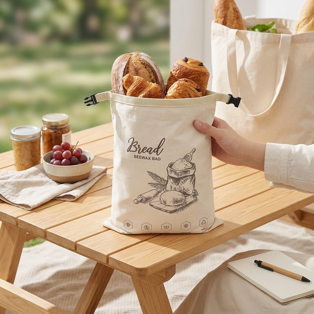 Reusable Beeswax Bread Bag wit - Food Storage Reusable Bags recensie en prijs