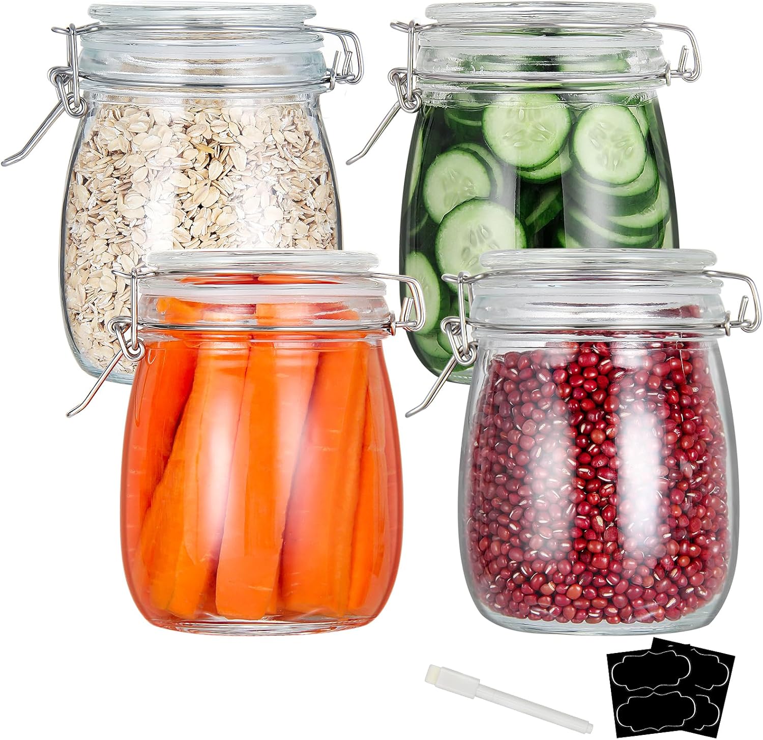 24oz Food Storage Canister Gla - Food Storage Glass Containers recensie en prijs