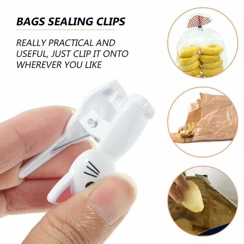 Cute Cat Shaped Bag Clips Reus - Food Storage Reusable Bags recensie en prijs
