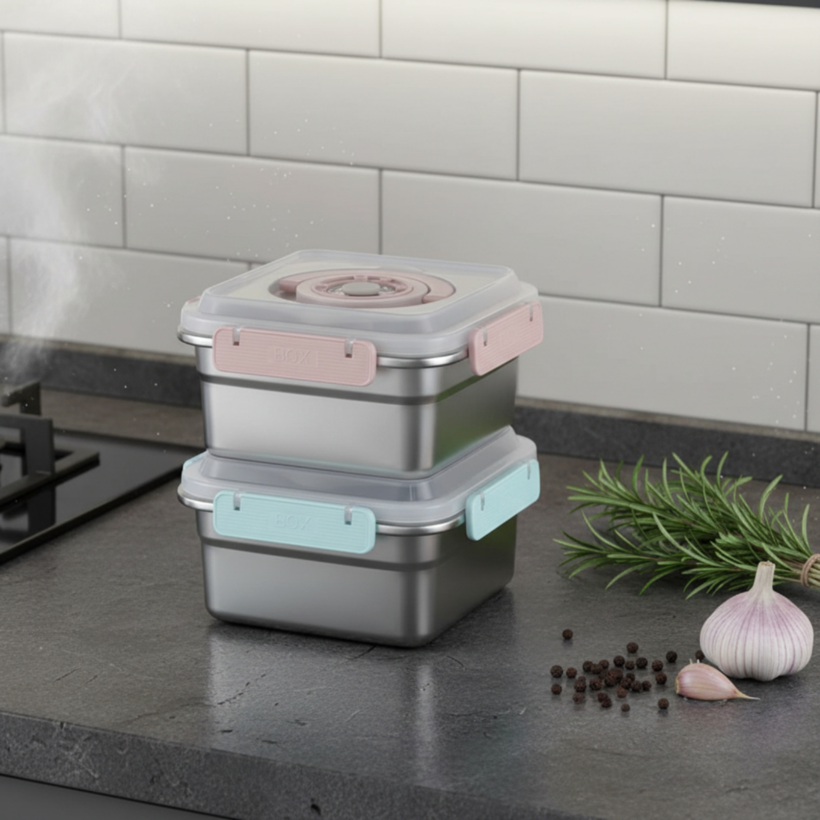 3 Pieces Stainless Steel Food  - Food Storage Box Stainless Steel recensie en prijs