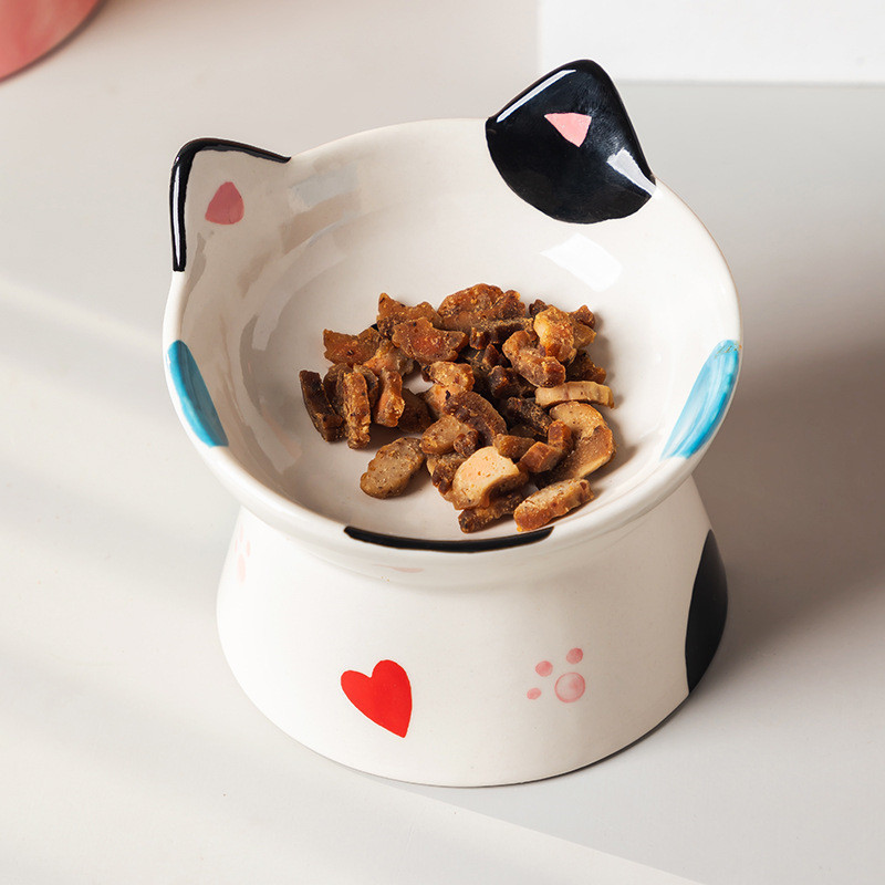 Cat Bowl Ceramic High Foot Obl - Food Storage Safety recensie en prijs