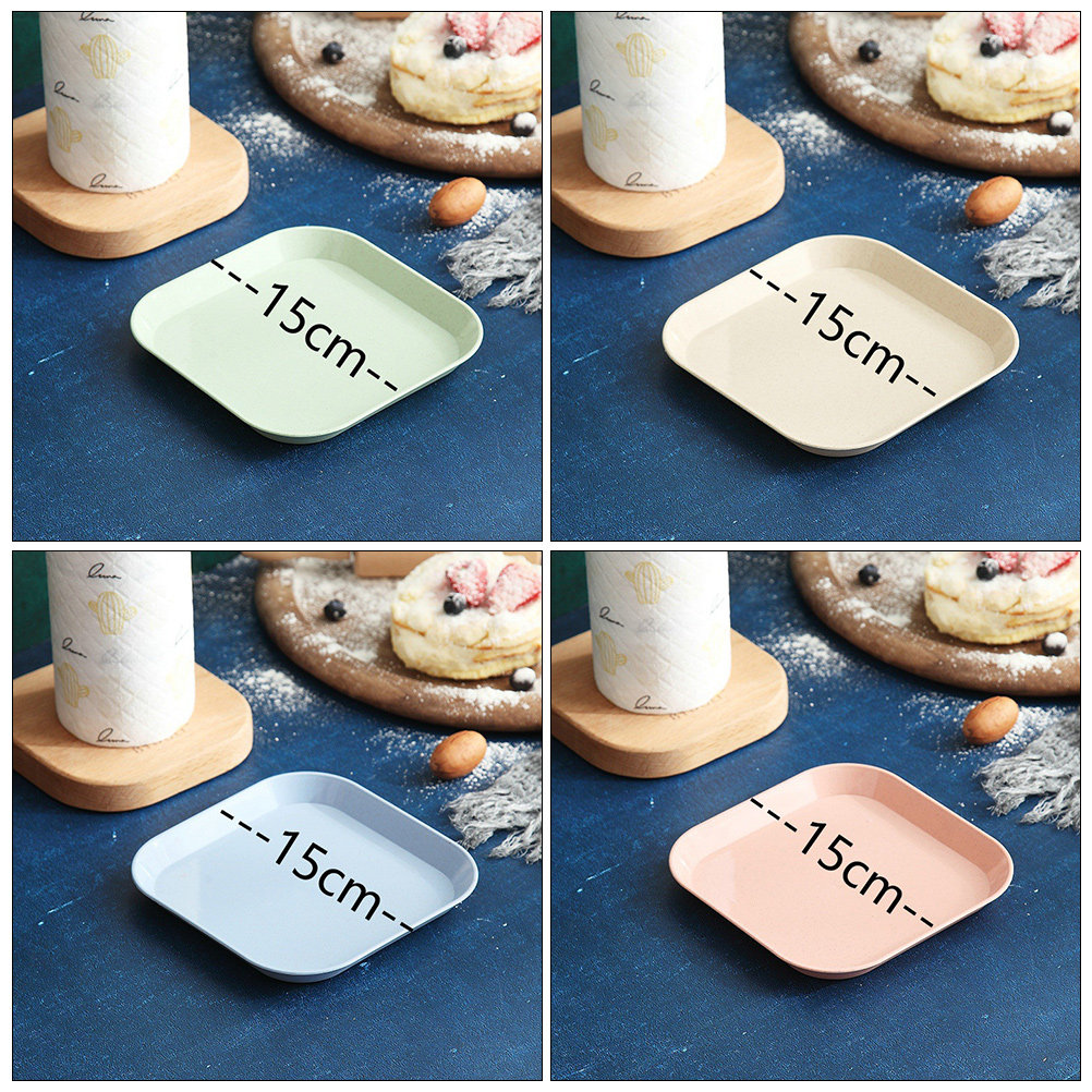 8Pcs Wheat Straw Storage Plate - Food Storage Table recensie en prijs
