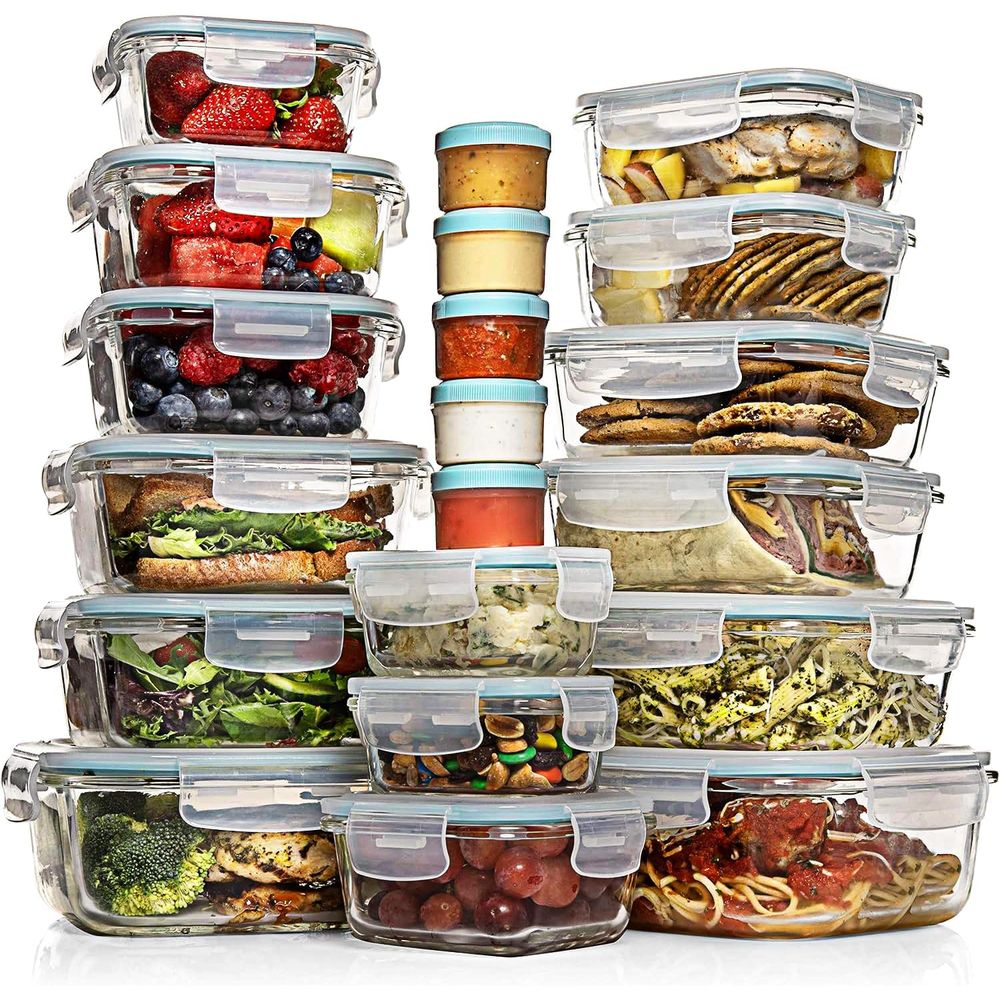 Pc Set Glass Food Storage Cont - Food Storage Glass Containers recensie en prijs