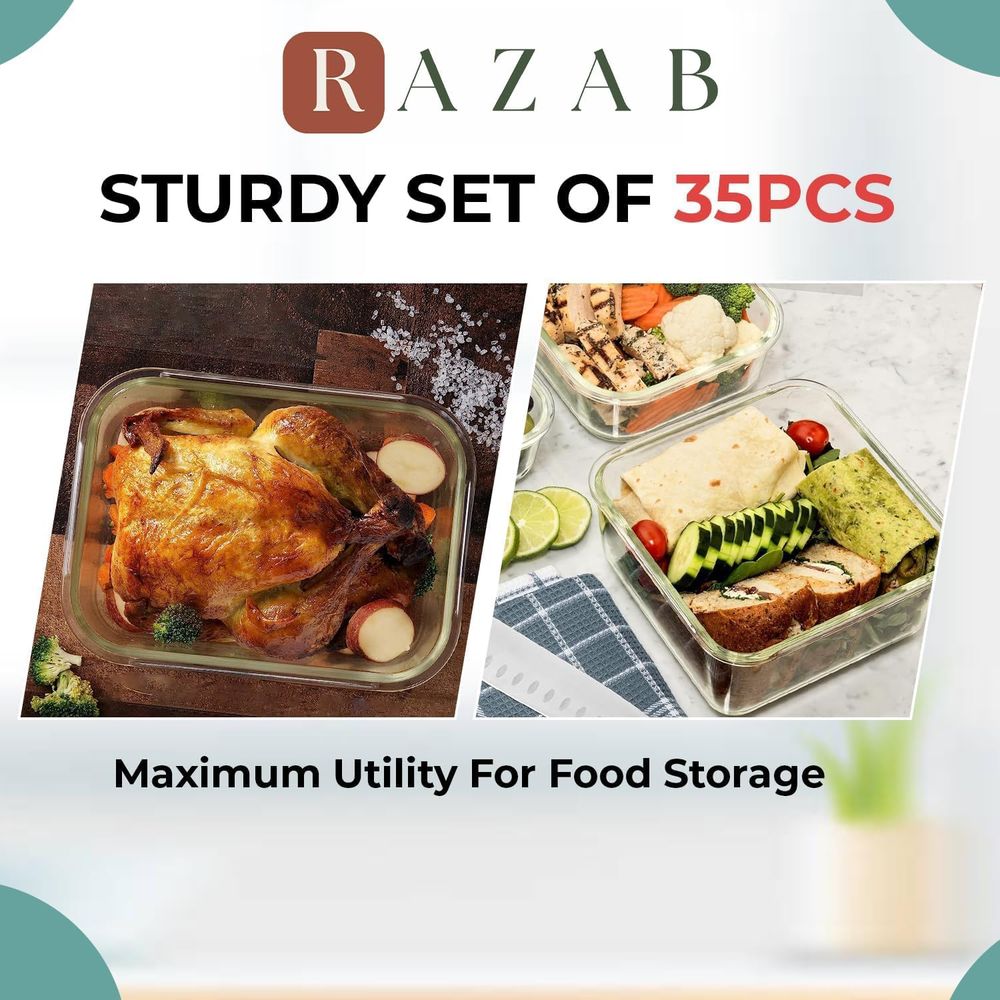 Pc Set Glass Food Storage Cont - Food Storage Glass Containers recensie en prijs