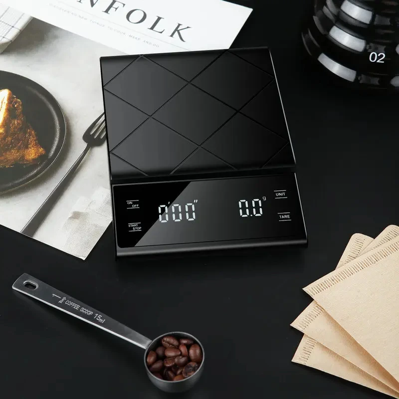 3kg/0.1g Coffee Scale With Tim - Food Storage Table recensie en prijs