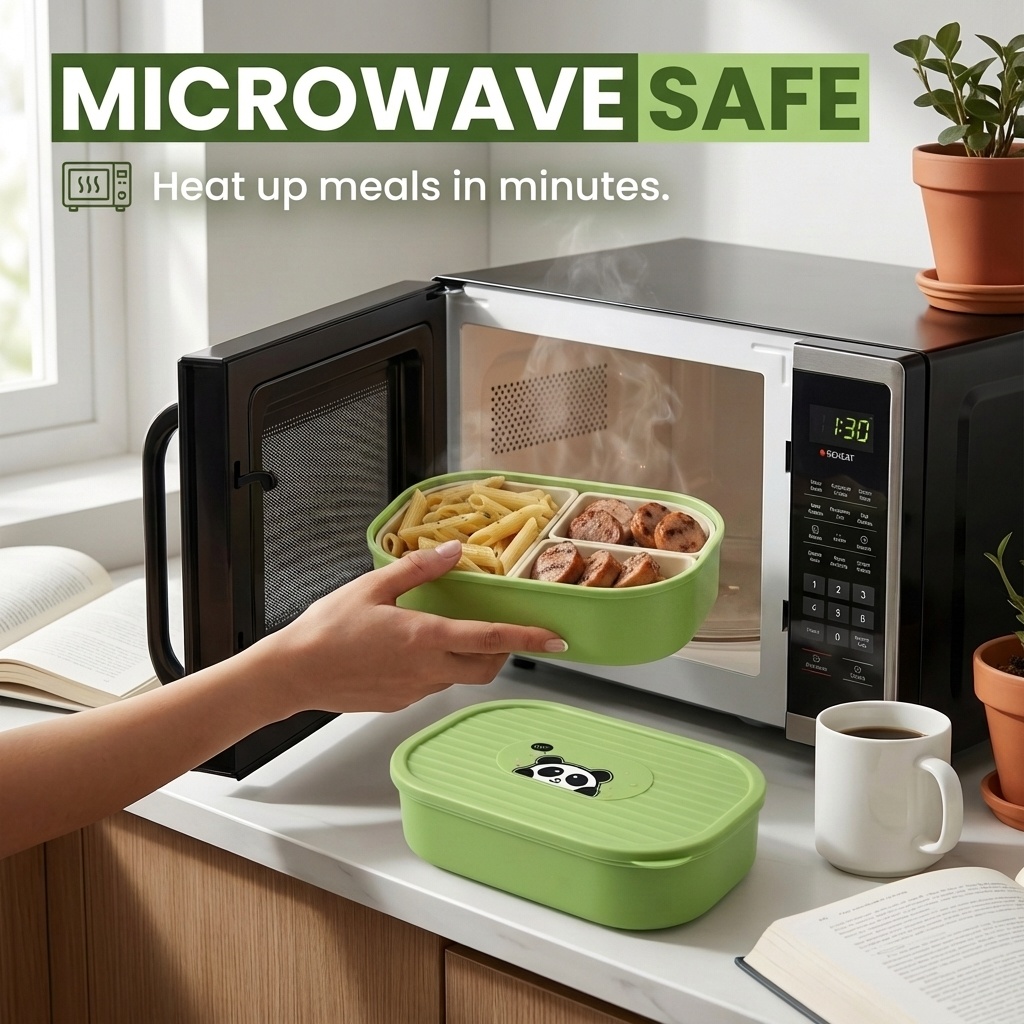 Cute Plastic Divided Lunch Box - Food Storage Safety recensie en prijs