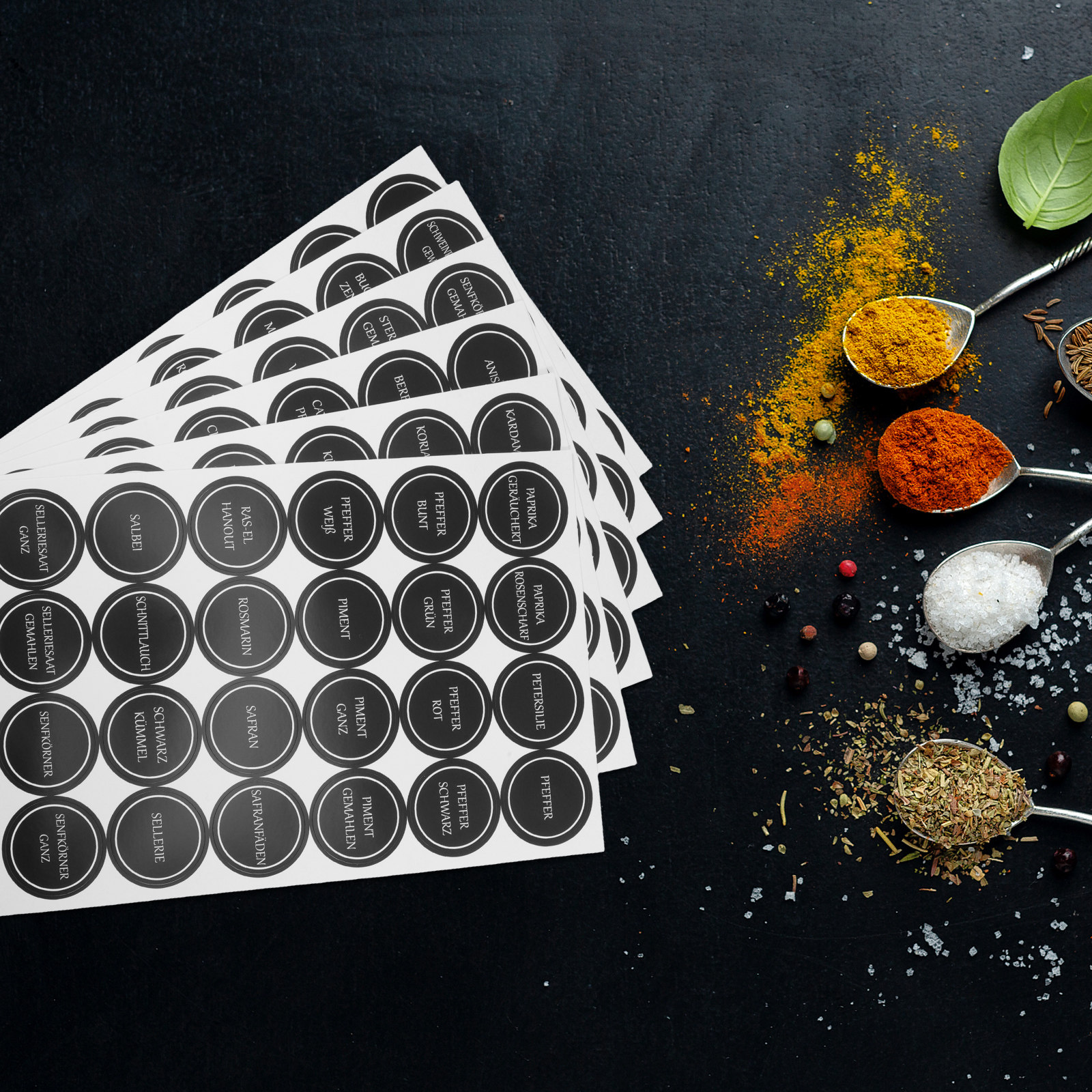6 Sheets Round Spice Jar Label - Food Storage Pantry recensie en prijs