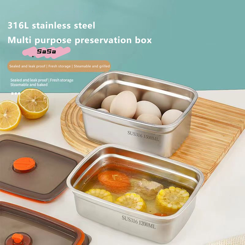 316 Stainless Steel Leak-proof - Food Storage Box Stainless Steel recensie en prijs